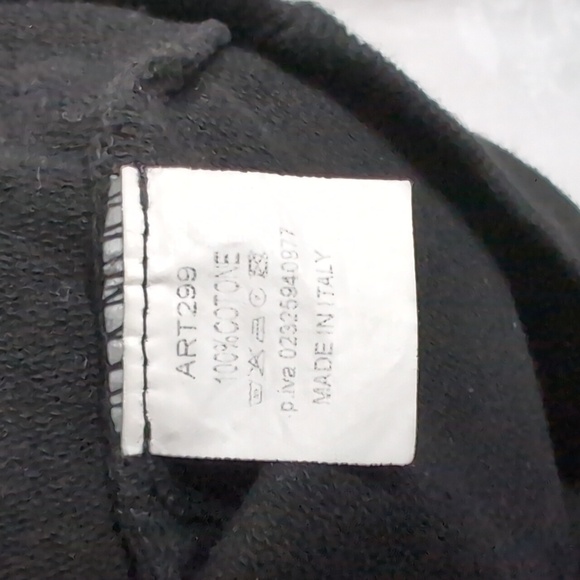 J&L Paris Black Distressed Splatter Paint Crewneck Sweatshirt Size Medium - Picture 7 of 8